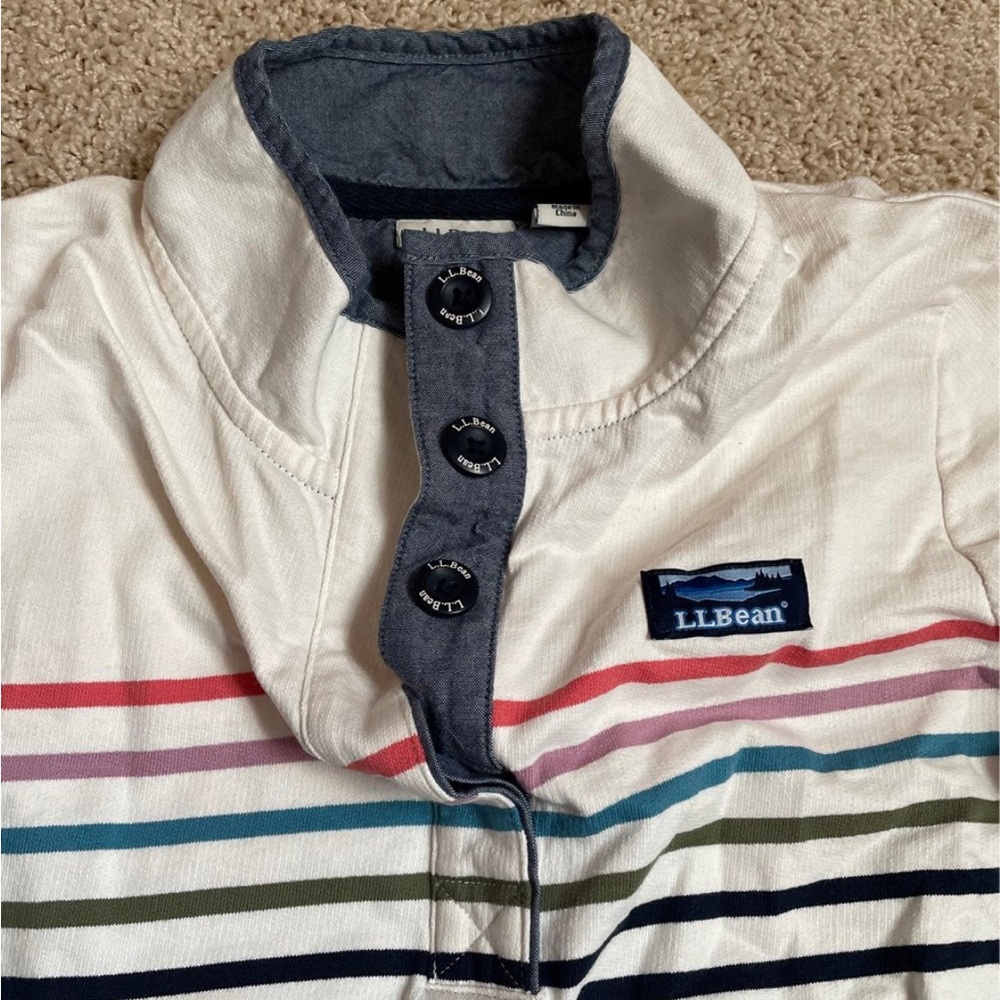 Ll Bean Button Sweatshirt - image 3